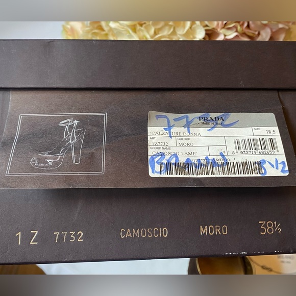 🌟HP2X🎉PRADA💎LUXURY💎Designer Women's Peep Toe Heels - Picture 15 of 16